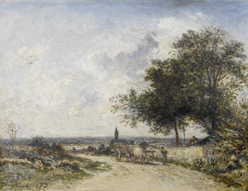 Johan Barthold Jongkind A pastoral landscape oil painting image